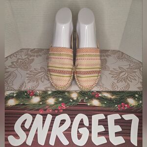 Havaianas Striped Canvas Woven Womens Espadrilles sz 8/eu40/br38 NWD Summer